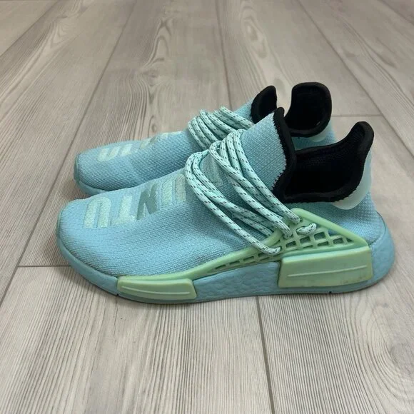adidas | Shoes | Adidas Nmd Human Race X Pharrell Aqua Size 55m In Clear  Aqua | Poshmark